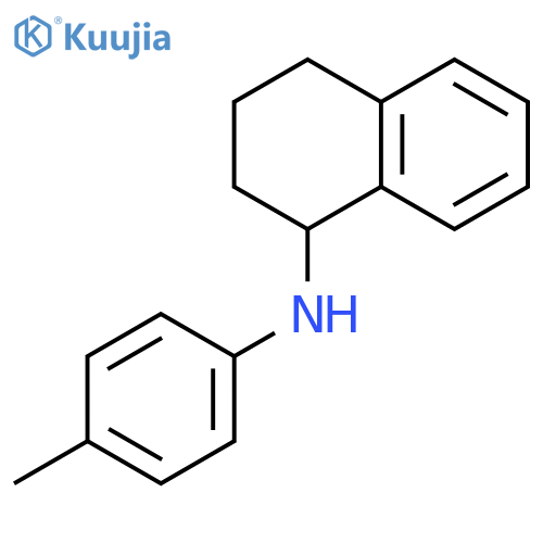 N-(4-methylphenyl)-1,2,3,4-tetrahydronaphthalen-1-amine structure