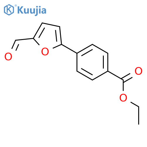ETHYL 4-(5-FORMYL-2-FURYL)BENZOATE structure