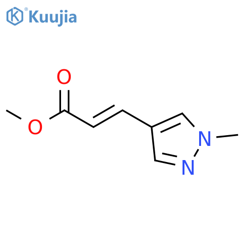 ethyl (E)-3-(1-methylpyrazol-4-yl)prop-2-enoate structure
