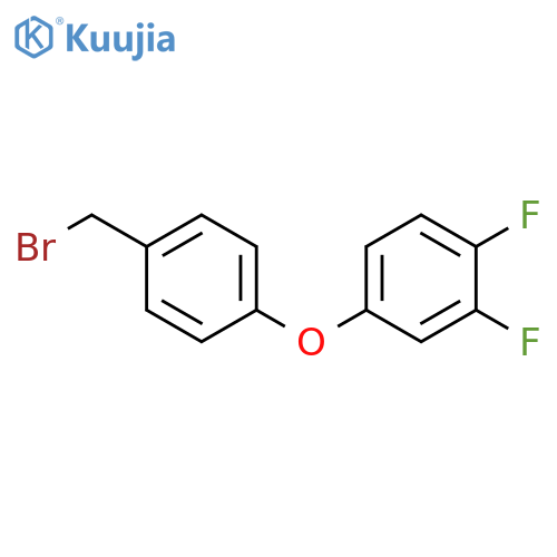4-4-(bromomethyl)phenoxy-1,2-difluorobenzene structure