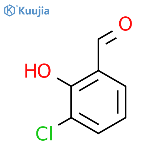 3-Chloro-2-hydroxybenzaldehyde structure