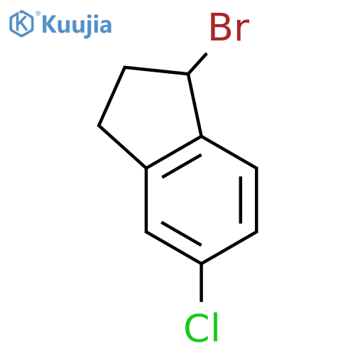 1-bromo-5-chloro-2,3-dihydro-1H-indene structure
