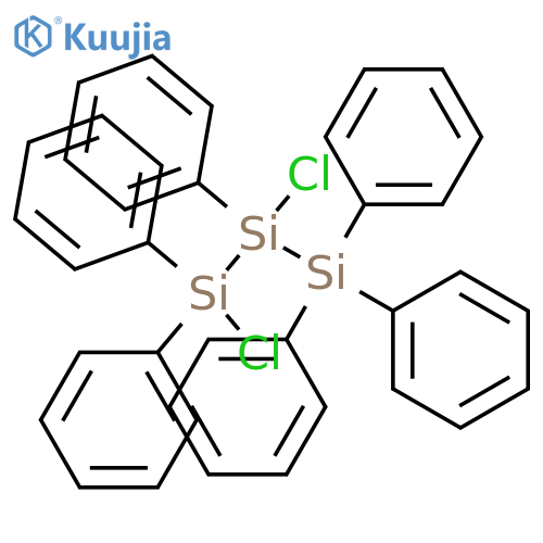 Trisilane, 1,2-dichloro-1,1,2,3,3,3-hexaphenyl- structure