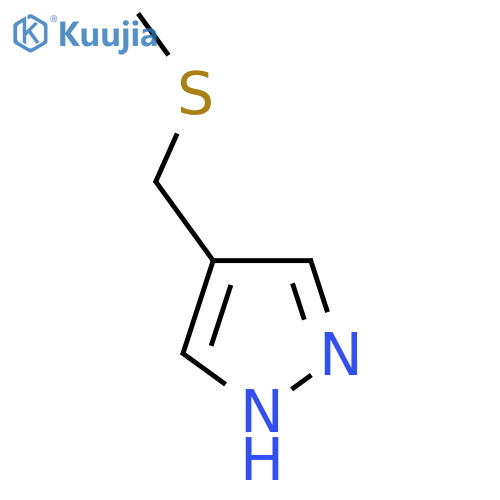 4-(methylsulfanyl)methyl-1H-pyrazole structure
