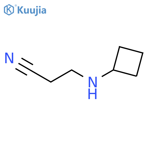 3-(cyclobutylamino)propanenitrile structure