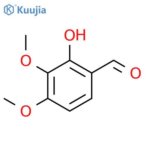 2-hydroxy-3,4-dimethoxybenzaldehyde structure