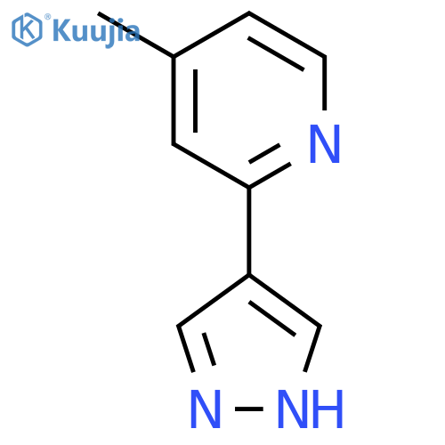 4-methyl-2-(1H-pyrazol-4-yl)pyridine structure