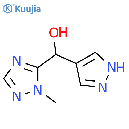 (1-methyl-1H-1,2,4-triazol-5-yl)(1H-pyrazol-4-yl)methanol structure