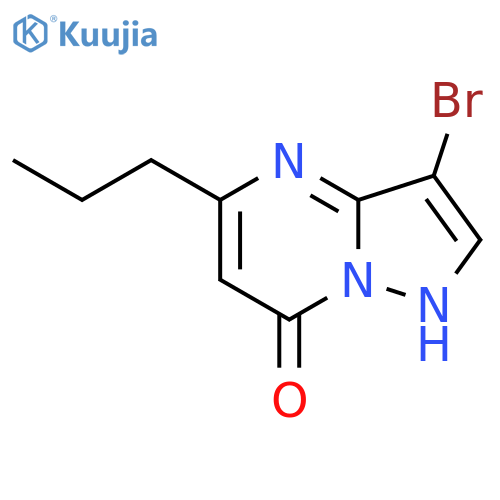 3-bromo-5-propyl-4H,7H-pyrazolo1,5-apyrimidin-7-one structure