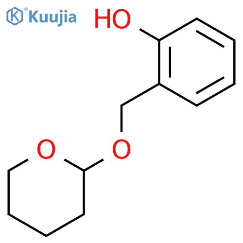 Phenol, 2-[[(tetrahydro-2H-pyran-2-yl)oxy]methyl]- structure