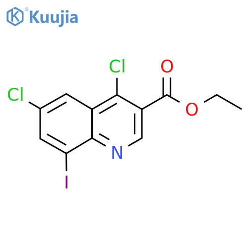 Ethyl 4,6-dichloro-8-iodoquinoline-3-carboxylate structure