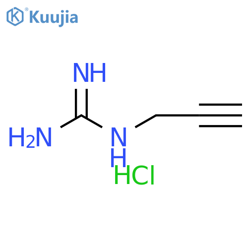 1-(prop-2-yn-1-yl)guanidine hydrochloride structure