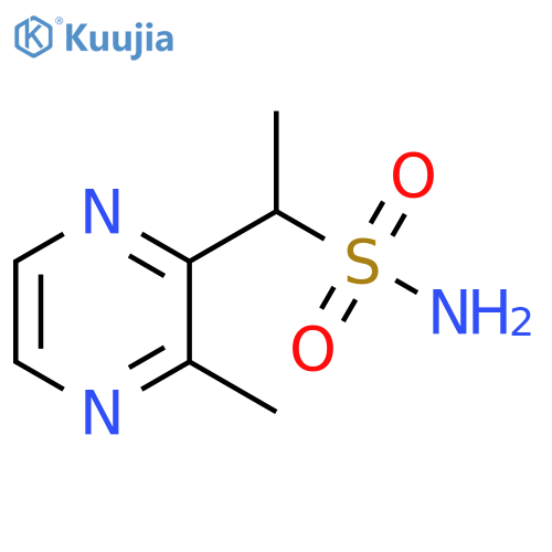 2-Pyrazinemethanesulfonamide, α,3-dimethyl- structure