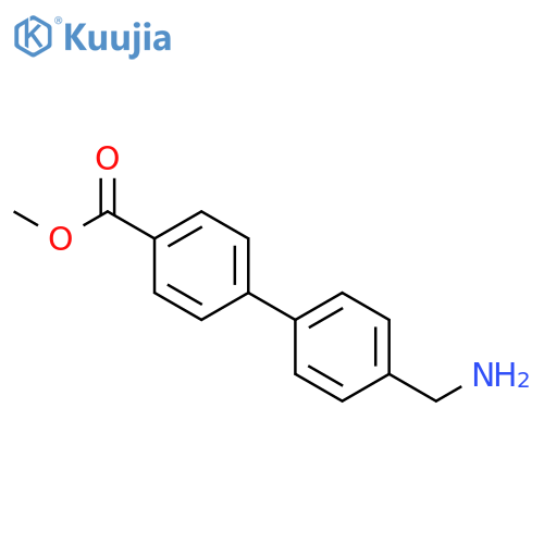 4'-Methoxycarbonylbiphenyl-4-methylamine structure