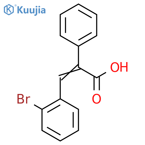 3-(2-Bromo-phenyl)-2-phenyl-acrylic acid structure