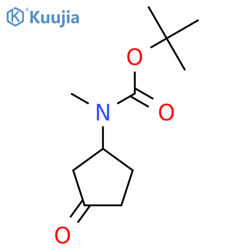 tert-butyl N-methyl-N-[(1S)-3-oxocyclopentyl]carbamate structure