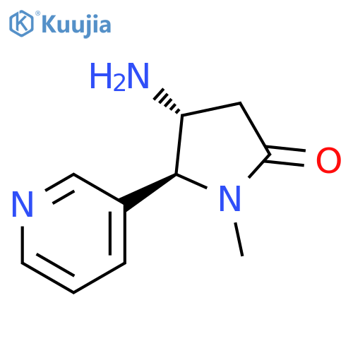 2-Pyrrolidinone, 4-amino-1-methyl-5-(3-pyridinyl)-, (4R,5S)- structure