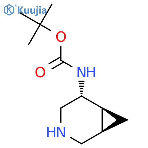 Tert-butyl N-[(1R,5R,6S)-3-azabicyclo[4.1.0]heptan-5-yl]carbamate structure