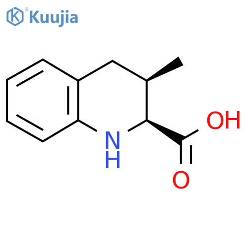 (2S,3R)-3-methyl-1,2,3,4-tetrahydroquinoline-2-carboxylic acid structure