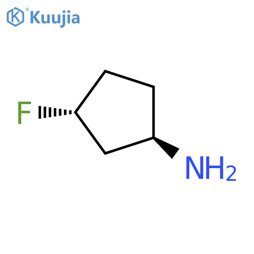 (1R,3R)-3-fluorocyclopentan-1-amine structure