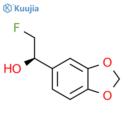 (1R)-1-(1,3-dioxaindan-5-yl)-2-fluoroethan-1-ol structure