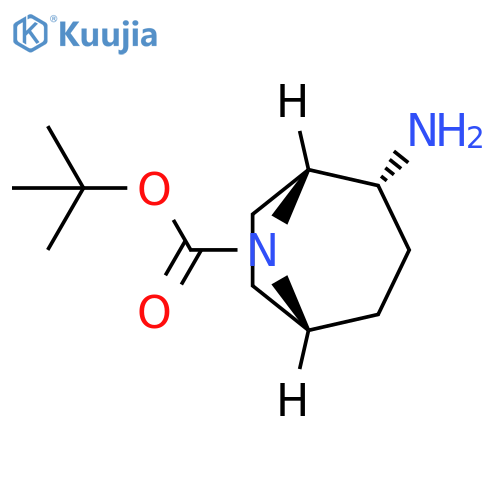tert-butyl (1R,2R,5R)-2-amino-8-azabicyclo[3.2.1]octane-8-carboxylate structure