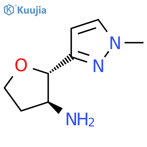 (2S,3S)-2-(1-methyl-1H-pyrazol-3-yl)oxolan-3-amine structure