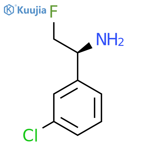(1S)-1-(3-chlorophenyl)-2-fluoroethan-1-amine structure