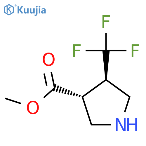 methyl (3R,4R)-4-(trifluoromethyl)pyrrolidine-3-carboxylate structure