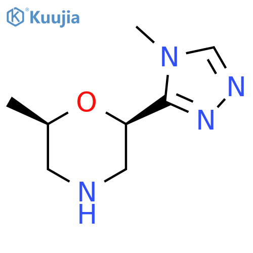 (2R,6R)-2-methyl-6-(4-methyl-4H-1,2,4-triazol-3-yl)morpholine structure
