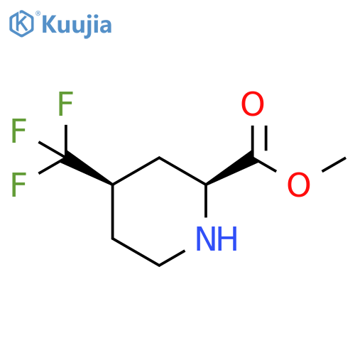 rac-methyl (2R,4S)-4-(trifluoromethyl)piperidine-2-carboxylate structure