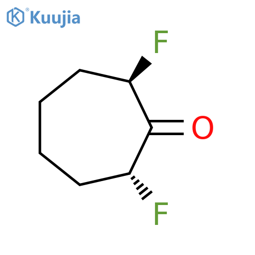 (2R,7R)-2,7-Difluorocycloheptan-1-one structure