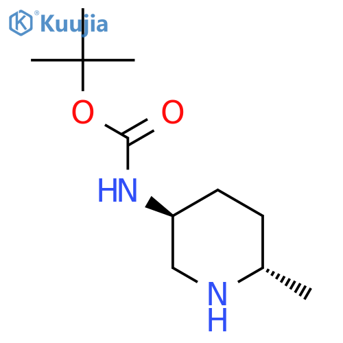 tert-butyl N-[(3S,6S)-6-methyl-3-piperidyl]carbamate structure