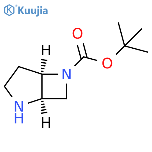 2,6-Diazabicyclo[3.2.0]heptane-6-carboxylic acid, 1,1-dimethylethyl ester, (1R,5R)- structure
