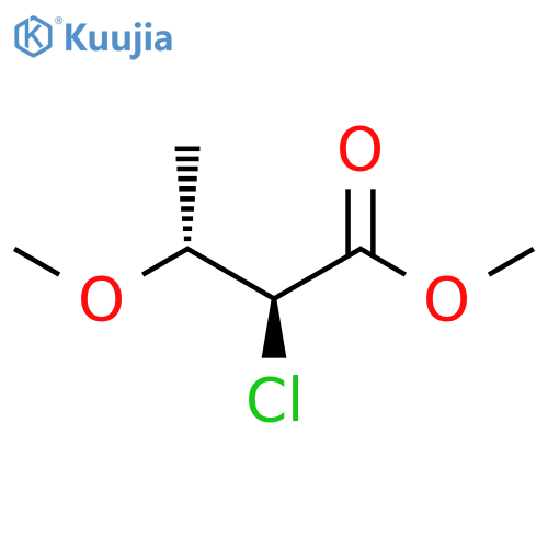 Butanoic acid, 2-chloro-3-methoxy-, methyl ester, (2S,3R)- structure