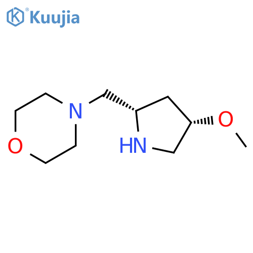 Morpholine, 4-[[(2S,4S)-4-methoxy-2-pyrrolidinyl]methyl]- structure