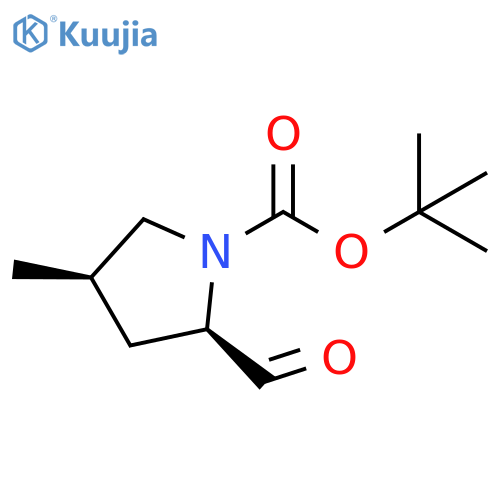 (2R,4R)-tert-Butyl 2-formyl-4-methylpyrrolidine-1-carboxylate structure