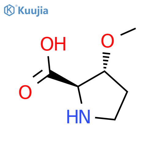 (2R,3R)-3-methoxypyrrolidine-2-carboxylic acid structure