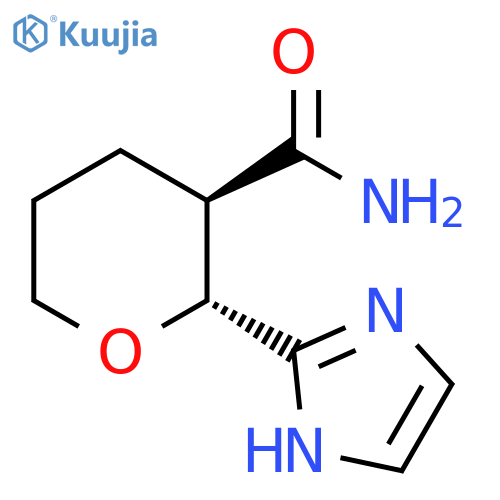 (2R,3R)-2-(1H-imidazol-2-yl)oxane-3-carboxamide structure