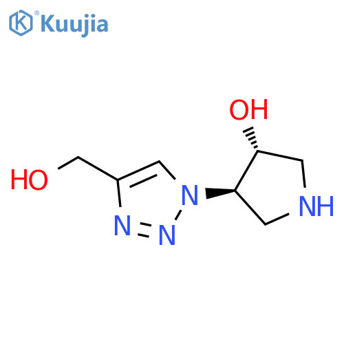 (3R,4R)-4-4-(hydroxymethyl)-1H-1,2,3-triazol-1-ylpyrrolidin-3-ol structure