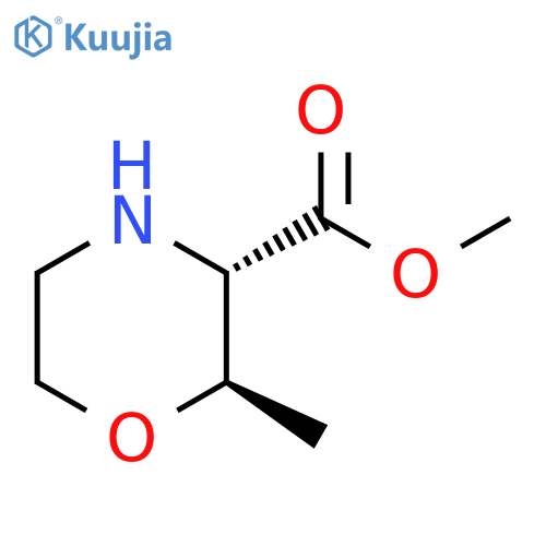 methyl (2R,3S)-2-methylmorpholine-3-carboxylate structure