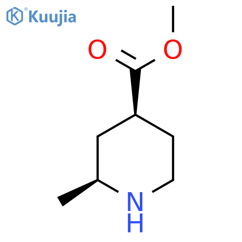 methyl (2S,4S)-2-methylpiperidine-4-carboxylate structure
