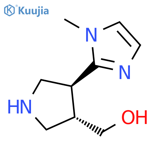 (3S,4S)-4-(1-methyl-1H-imidazol-2-yl)pyrrolidin-3-ylmethanol structure