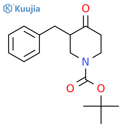Tert-Butyl 3-benzyl-4-oxopiperidine-1-carboxylate structure