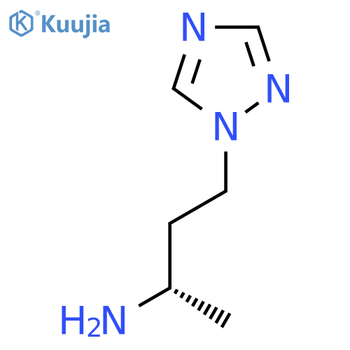 (2S)-4-(1H-1,2,4-triazol-1-yl)butan-2-amine structure
