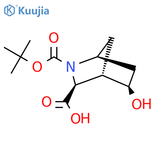 (1S,3S,4S,5R)-rel-2-Boc-5-hydroxy-2-azabicyclo[2.2.1]heptane-3-carboxylic acid structure