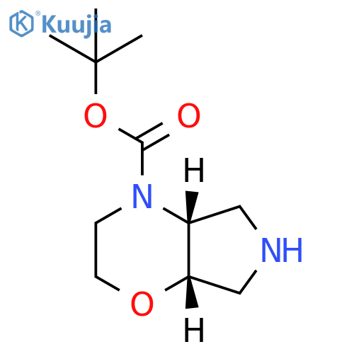 tert-butyl (4aR,7aS)-3,4a,5,6,7,7a-hexahydro-2H-pyrrolo[3,4-b][1,4]oxazine-4-carboxylate structure