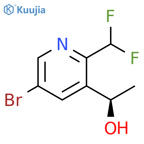 (1R)-1-5-bromo-2-(difluoromethyl)pyridin-3-ylethan-1-ol structure
