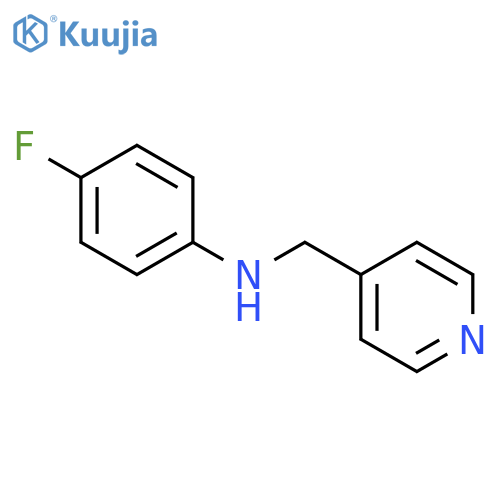 (4-Fluoro-phenyl)-pyridin-4-ylmethyl-amine structure
