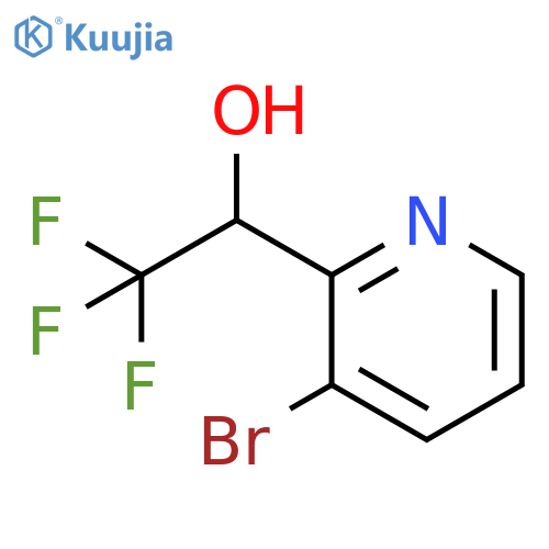 1-(3-bromopyridin-2-yl)-2,2,2-trifluoroethan-1-ol structure
